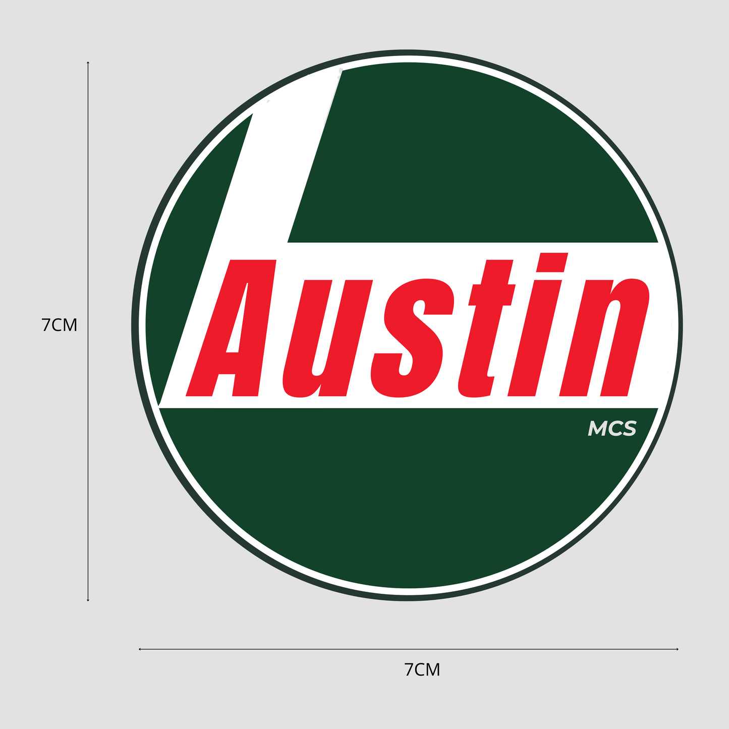 Austin Parody Sticker – Retro Charm Revisited