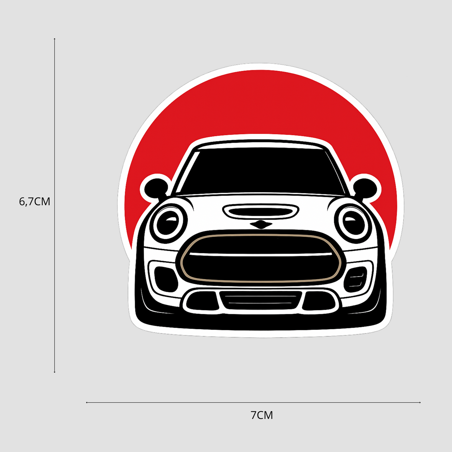 Sticker Mini Cooper Japan – Autocollant design Mini et soleil japonais