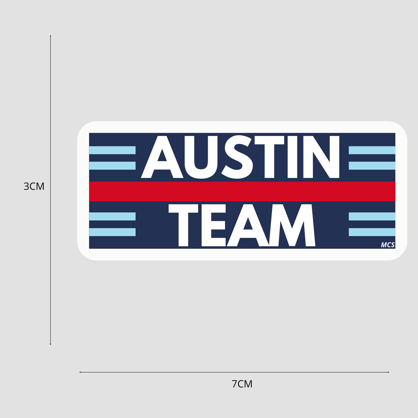 Austin Team Parody Sticker – Pure Sporty Elegance