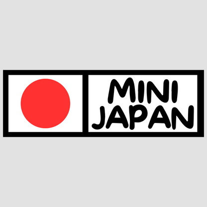 Sticker Mini Japan – Autocollant Drapeau Japon et MINI, design original pour fans de Mini Cooper