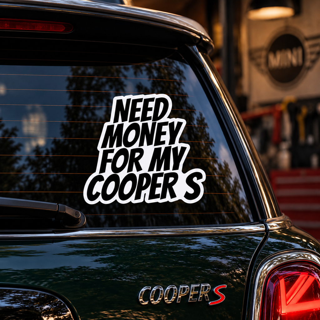 Besoin d'argent pour ma Cooper S
